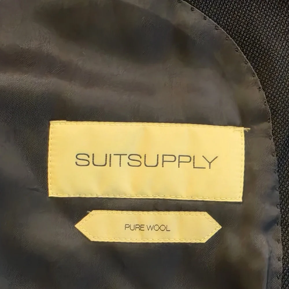 SUITSUPPLY 48R Mens Blue Blazer Jacket Sport Coat 2 Button Dual Vented Wool 58EU